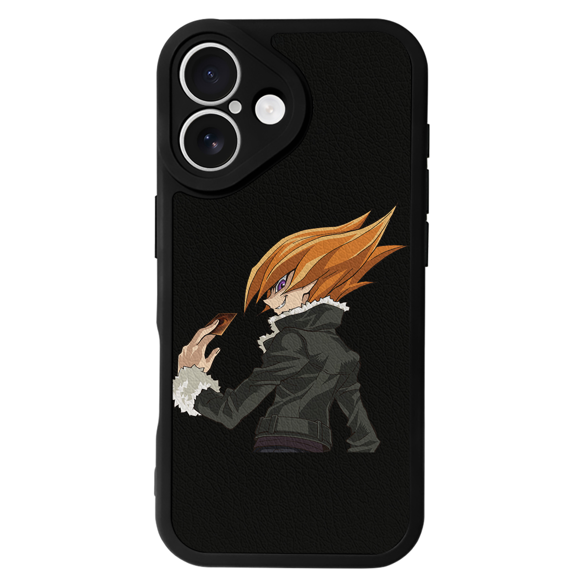遊☆戯☆王 Yu-Gi-Oh! 【iPhone 16シリーズ対応】シリコンスマホケース（レザー調） 材質：シリコン